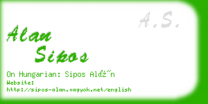 alan sipos business card